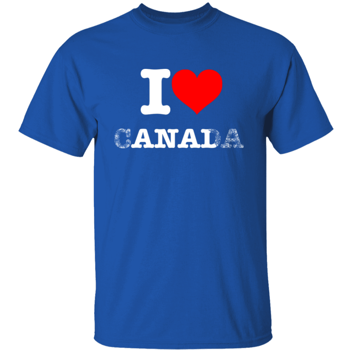 "I Love Canada" Shirt - Royal Blue
