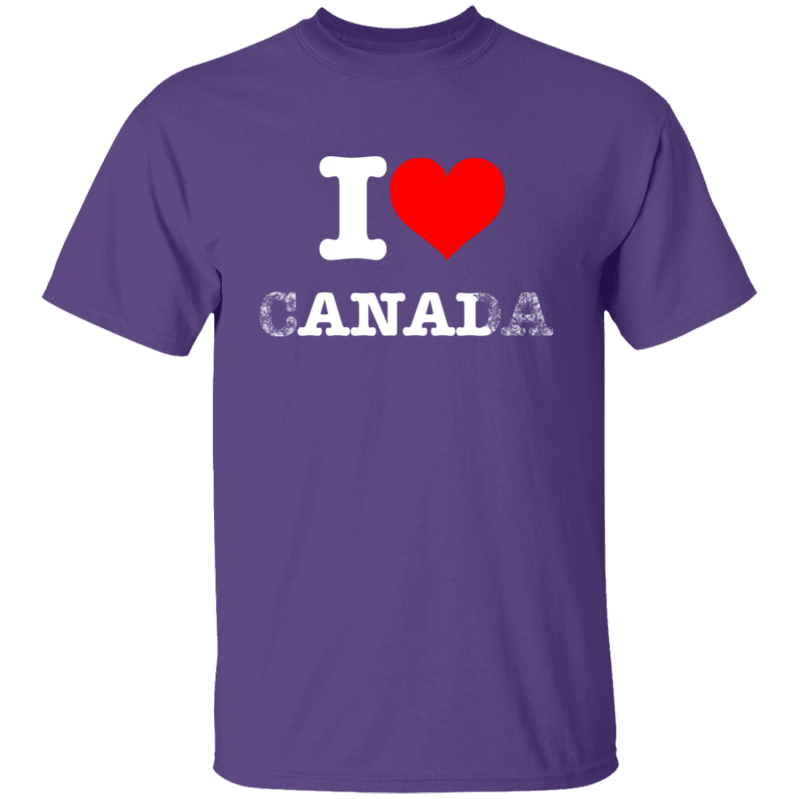 "I Love Canada" Shirt - Purple