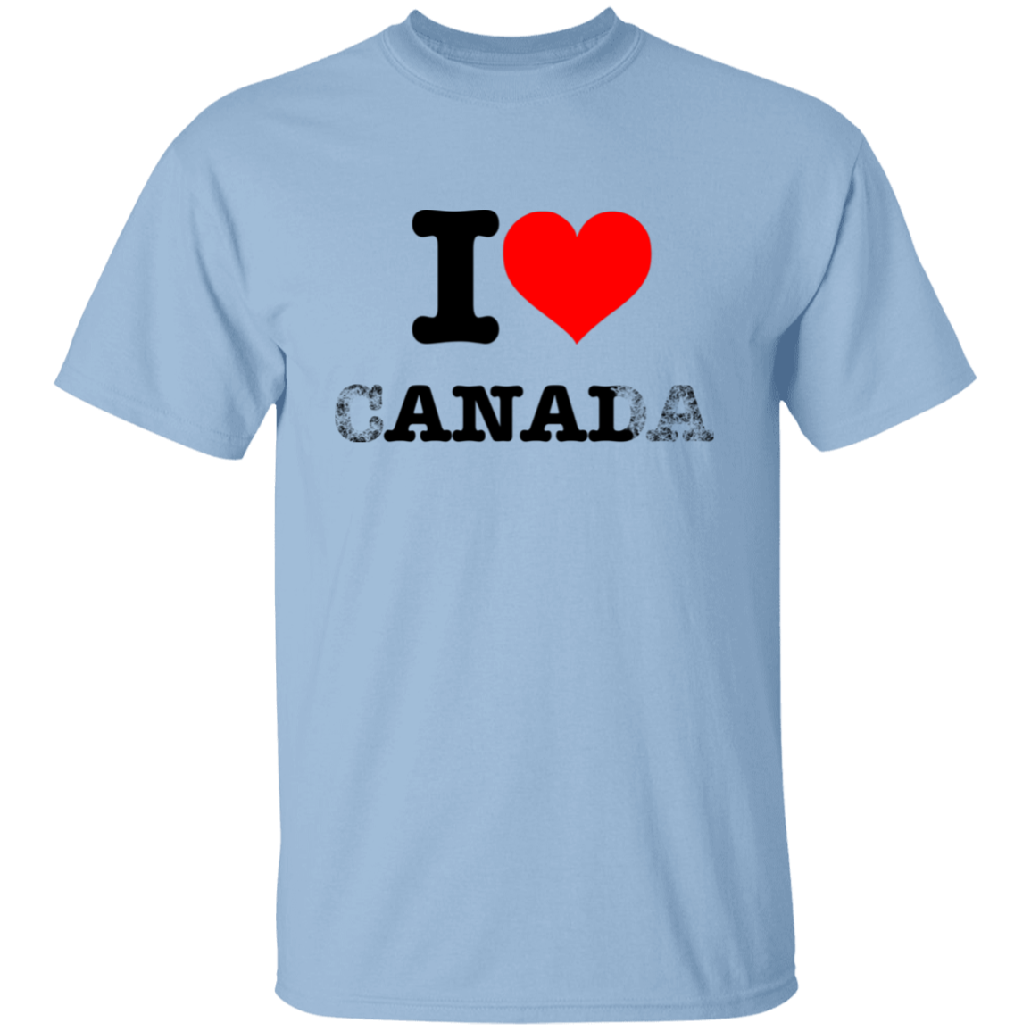 "I Love Canada" Shirt - Light Blue