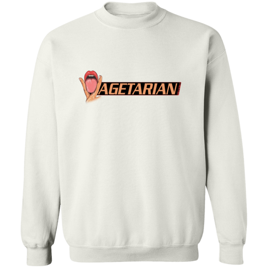 "Vagetarian" Crewneck sweatshirt with graphic design, 50% cotton, 50% polyester.