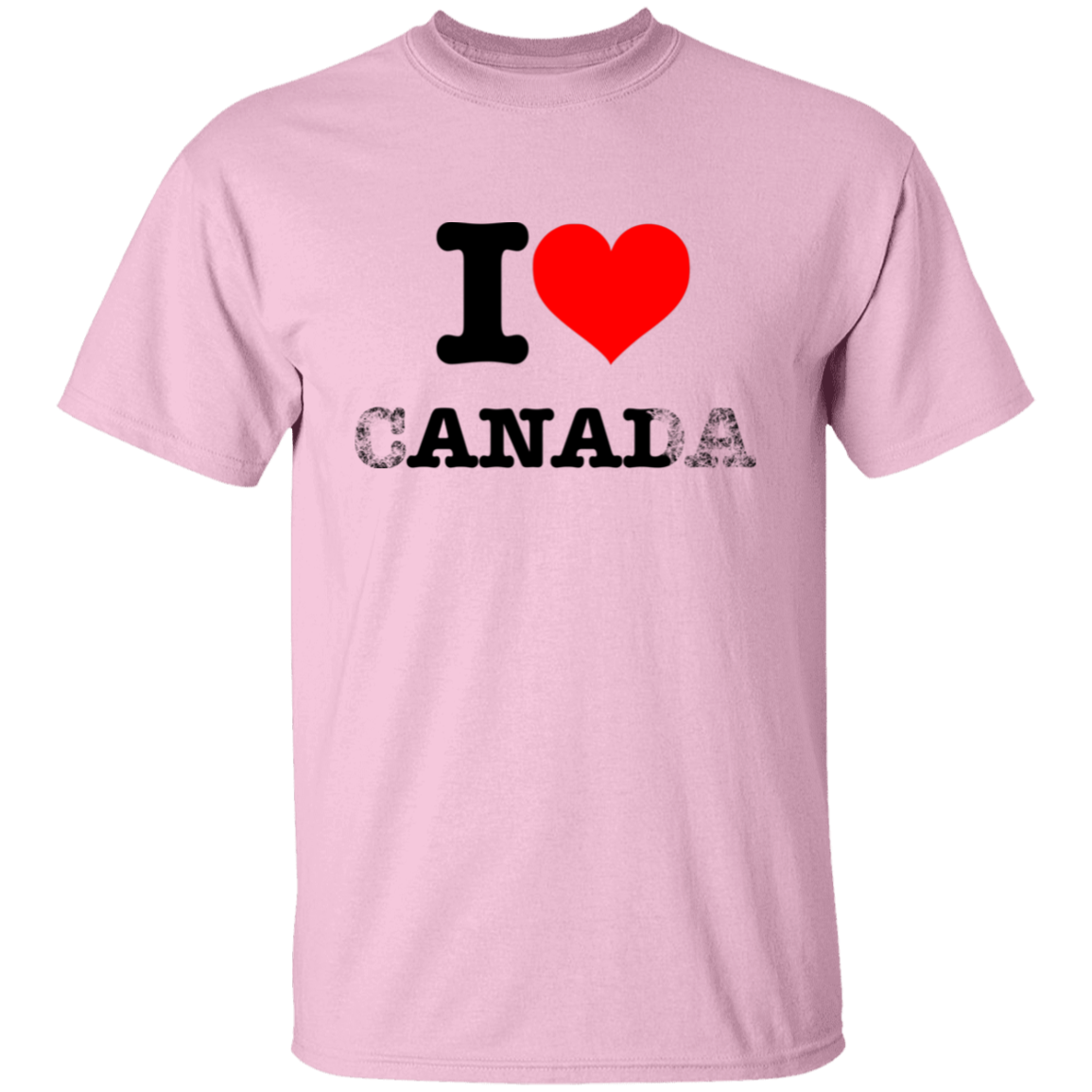 "I Love Canada" Shirt - Light Pink