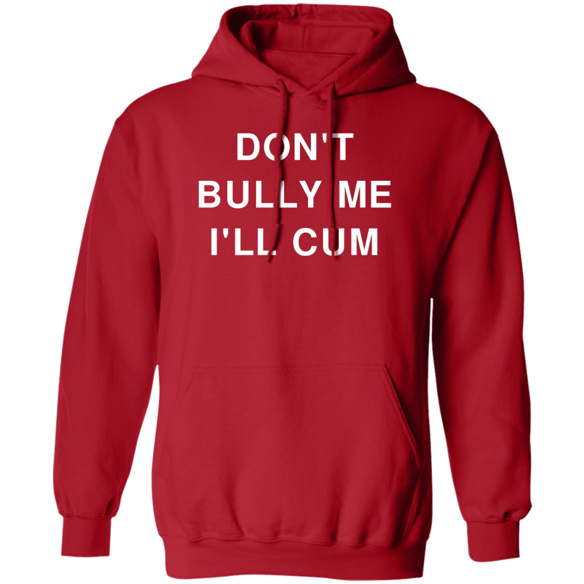 "Don't Bully Me I'll Cum" Hoodie - DripDrip Apparel