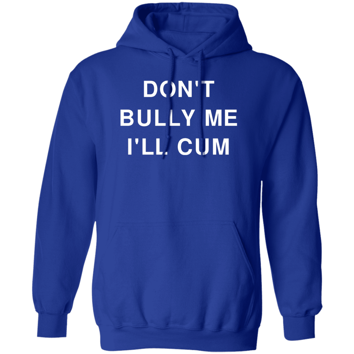 "Don't Bully Me I'll Cum" Hoodie - DripDrip Apparel