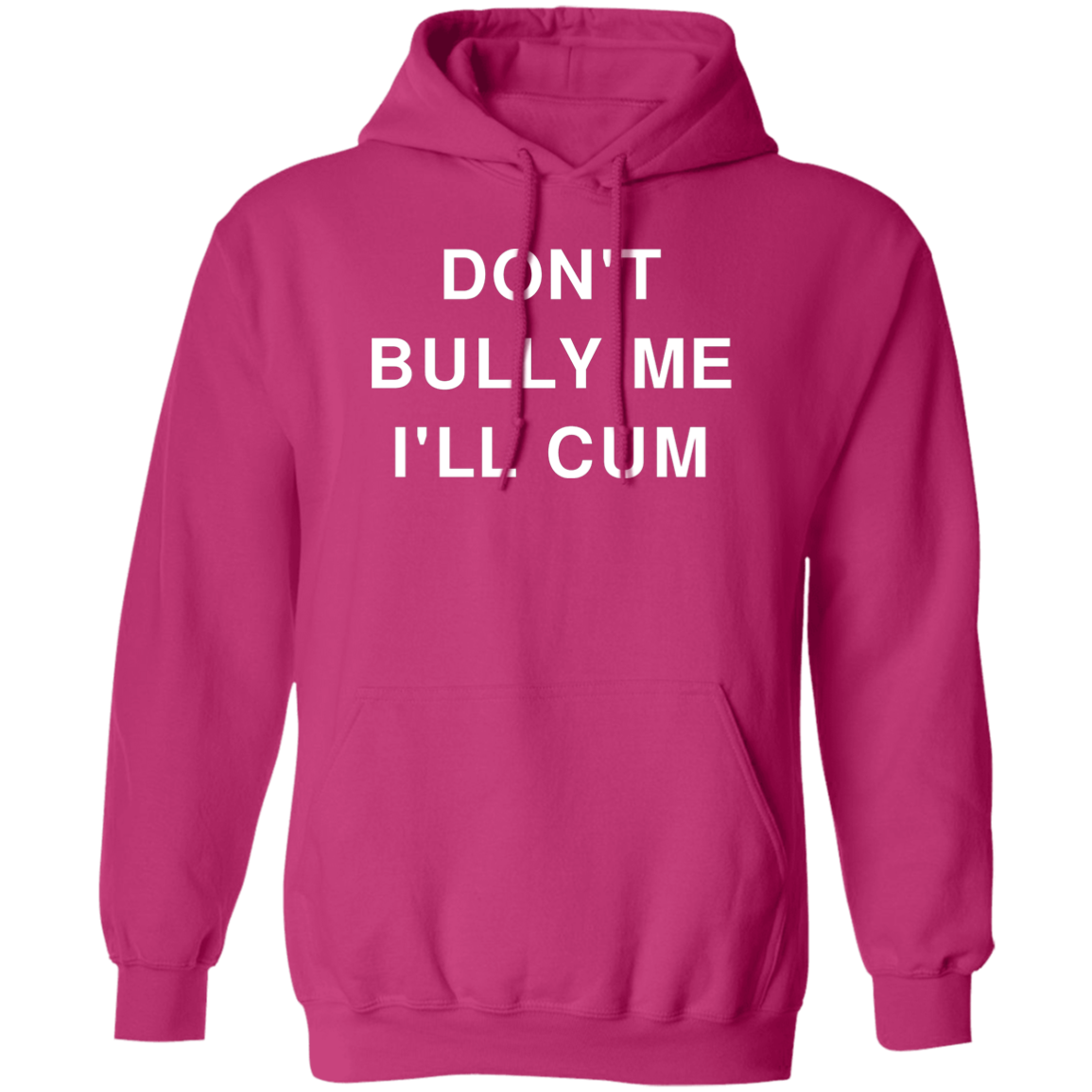 "Don't Bully Me I'll Cum" Hoodie - DripDrip Apparel