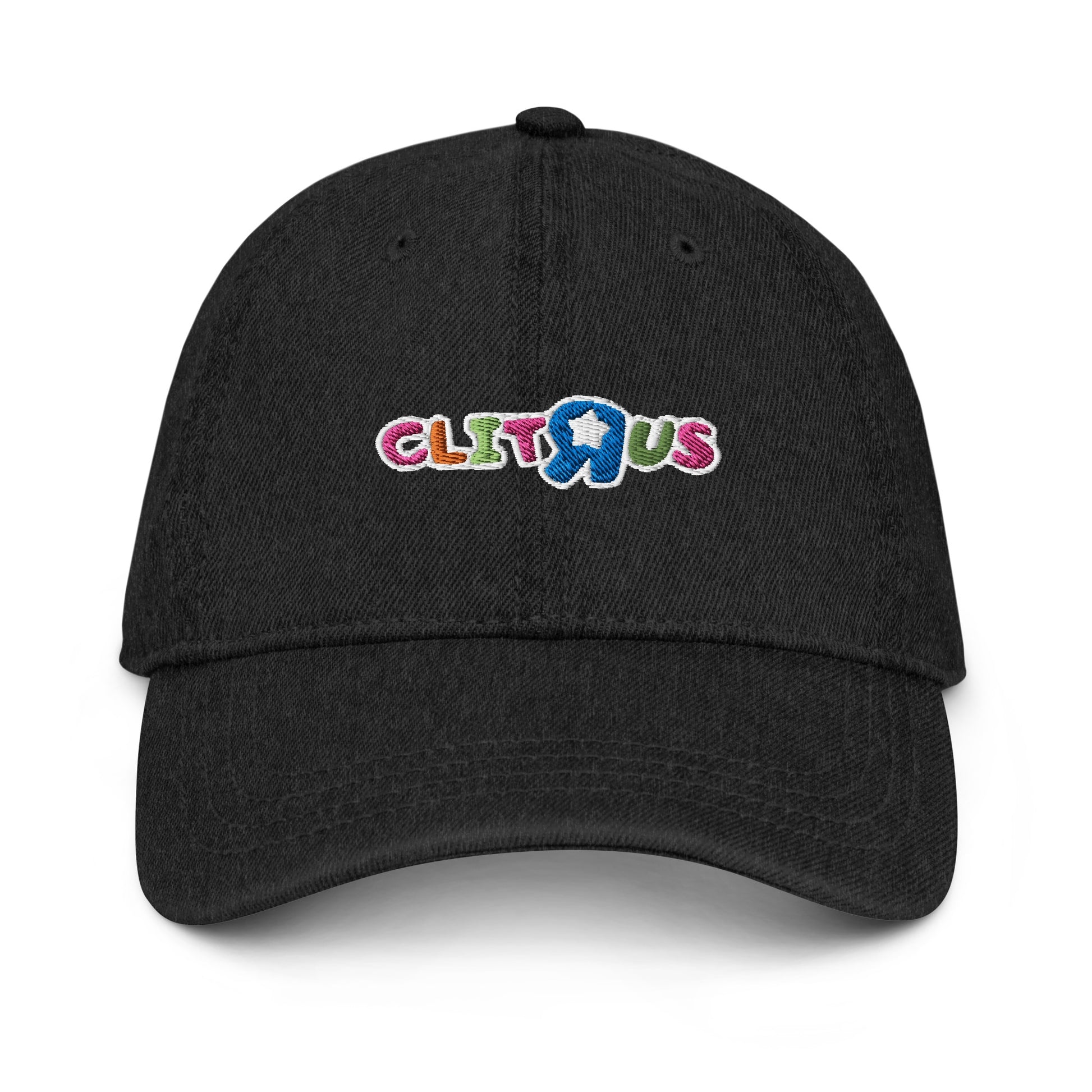 "Clit R Us" Denim Hat - DripDrip Apparel